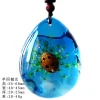 Insect Amber Pendant Natural Butterfly Specimen Insect Amber Necklace Children's Hanging Accessories