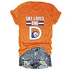 She Loves the D Denver Football Tee