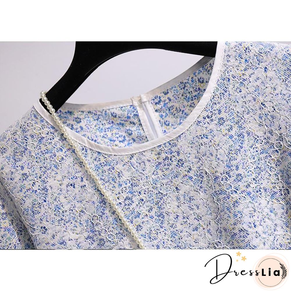 Floral Puff Sleeve Mini Dress P11974