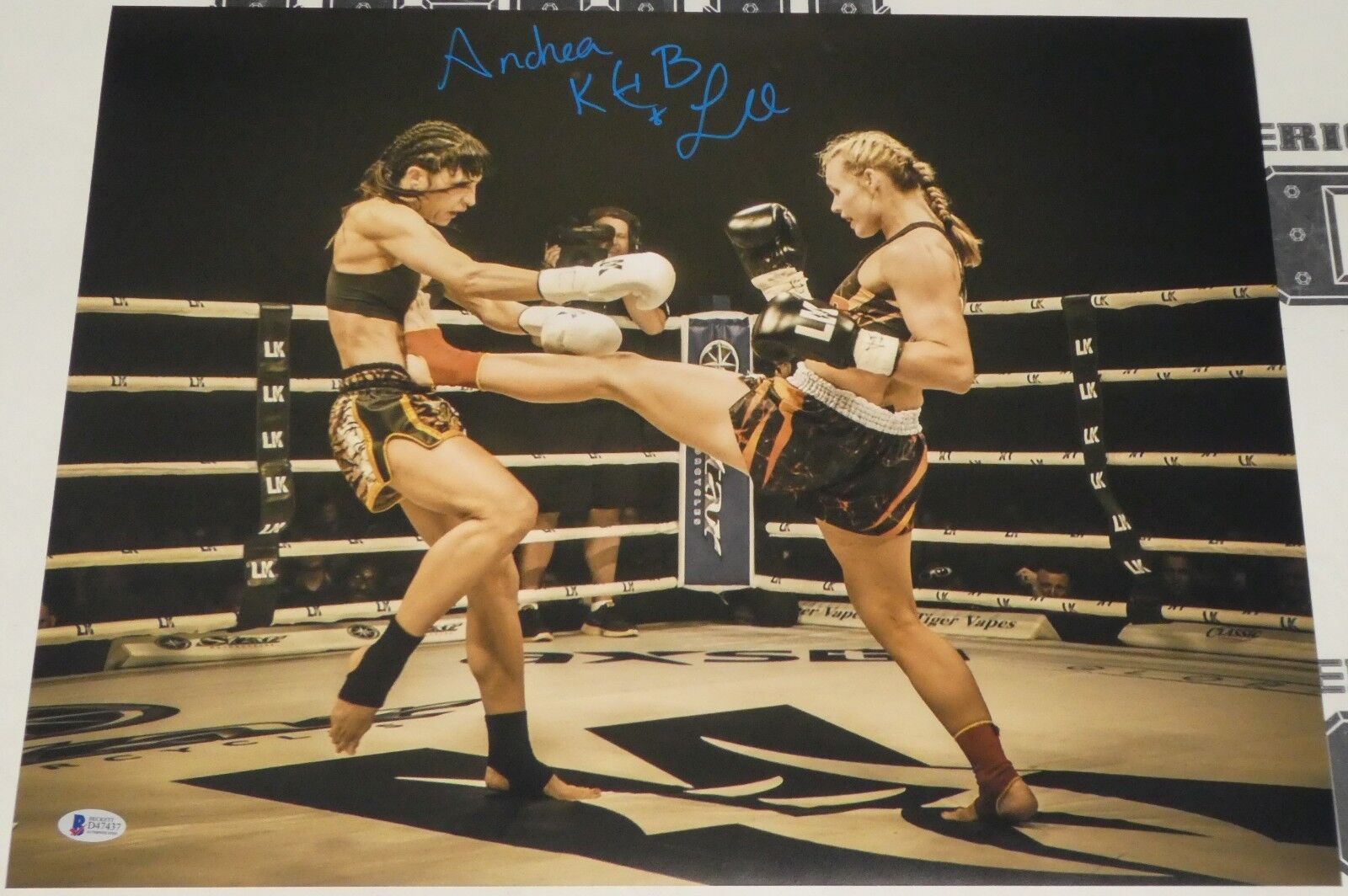 Andrea KGB Lee Signed 16x20 Photo Poster painting BAS Beckett COA UFC LFA Invicta FC Autograph 4