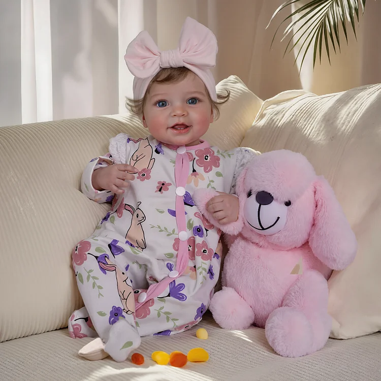 Babeside Smiling Reborn Baby Vead 20" Little Infant Girl Heartwarming Gift Timeless Emotional Moments