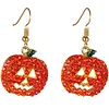 Boucles d'oreilles citrouille d'Halloween