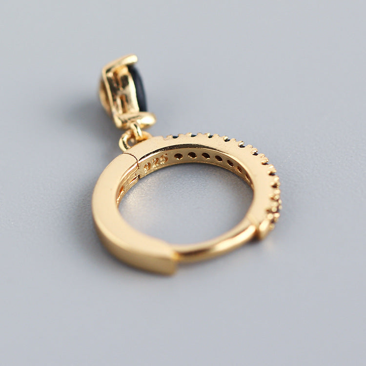 925 Sterling Silver Droplet Silver Earrings