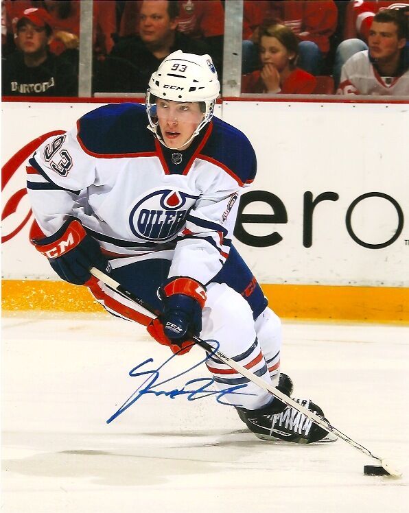 Edmonton Oilers Ryan Nugent Hopkins Signed Autographed 8x10 Photo Poster painting COA C