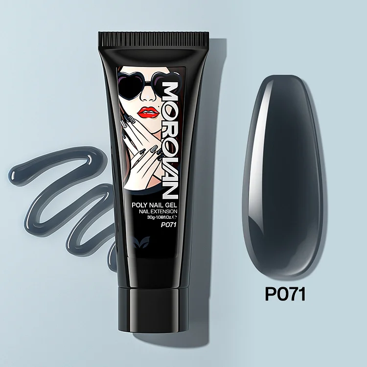 Dark Gray Poly Nail Gel 30ml