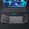 Tri-fold Wireless Bluetooth Keyboard with Touchpad Portable Thin Bluetooth Keyboard Rechargeable, Foldable, Suitable for Travel, Compatible with Laptops, Tablets, Smartphones and Windows iOS Android Systems