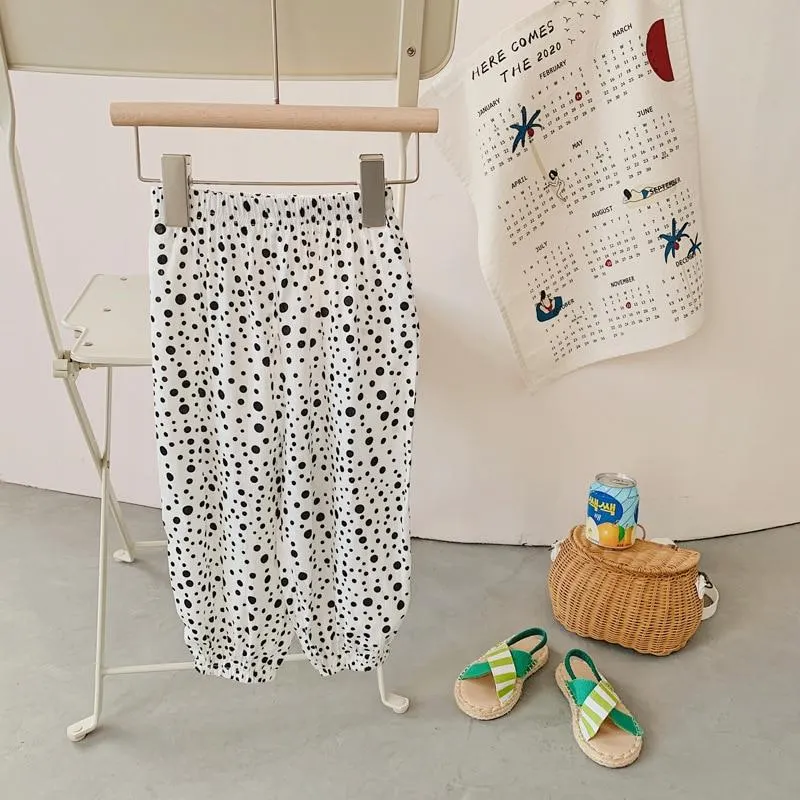 2-8T  Flower Print Pant For Girls Toddler Kid baby Clothes Spring Summer Loose Floral Elegant Cute Sweet Cotton Beach Trousers