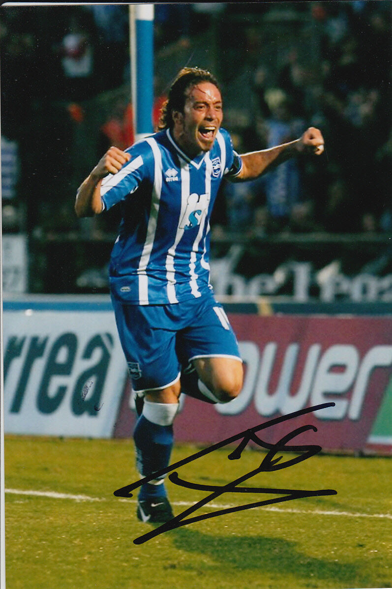 BRIGHTON & HOVE ALBION HAND SIGNED INIGO CALDERON 6X4 Photo Poster painting 4.