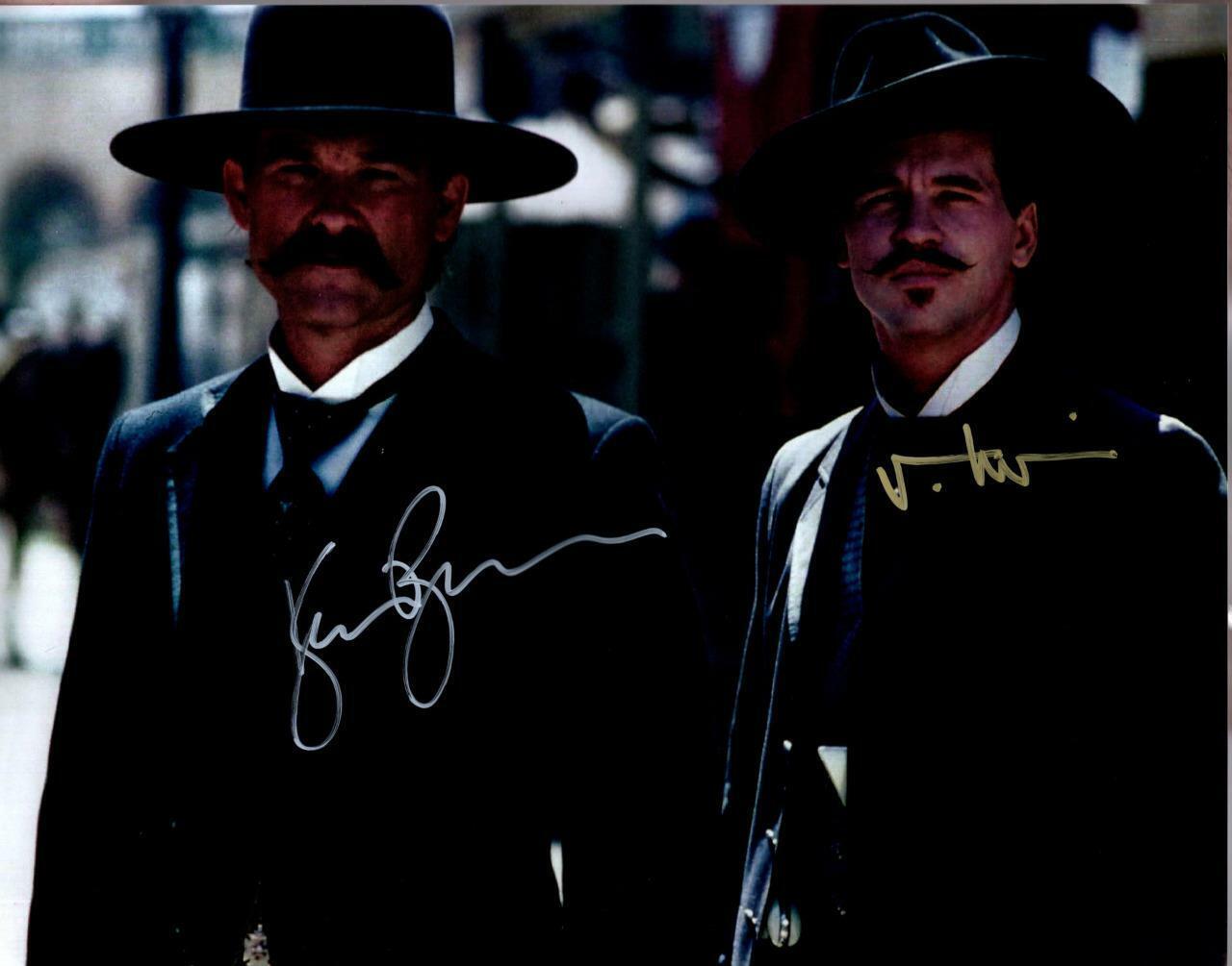 Val Kilmer Kurt Russell signed 11x14 Picture Photo Poster painting autographed includes COA