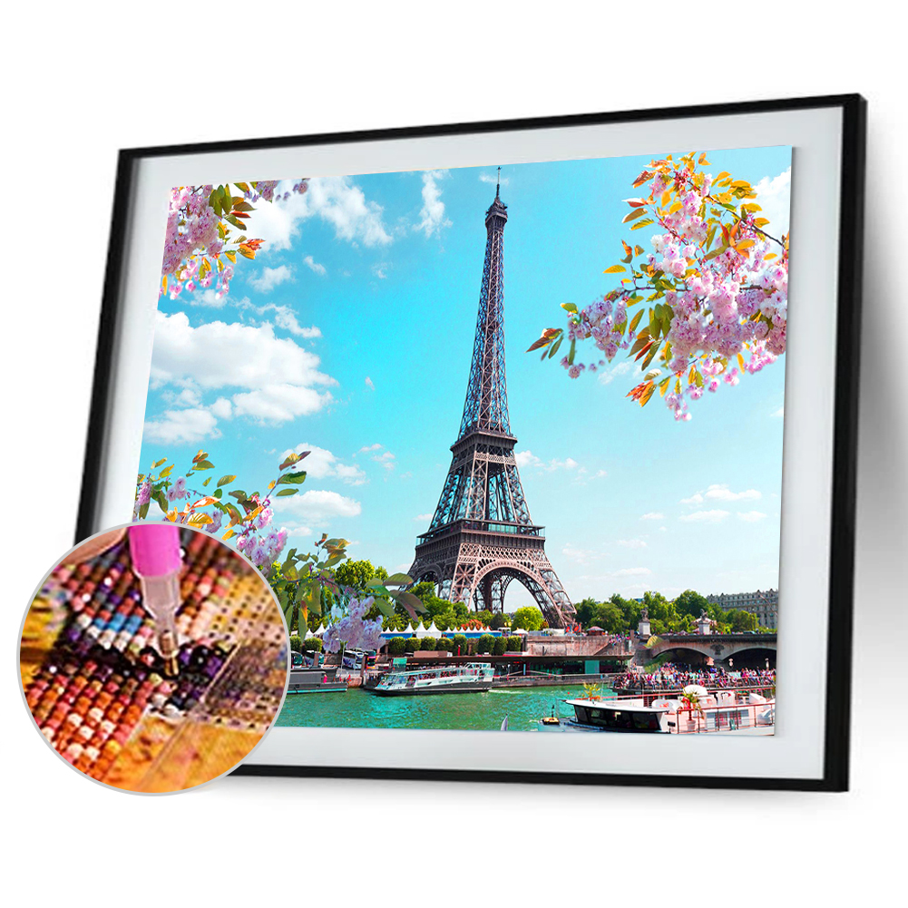 

(Multi-Size) Eiffel Towel - Round/Square Drill Diamond Painting - 40*30CM, Round diamond 40*50cm, 501 Original