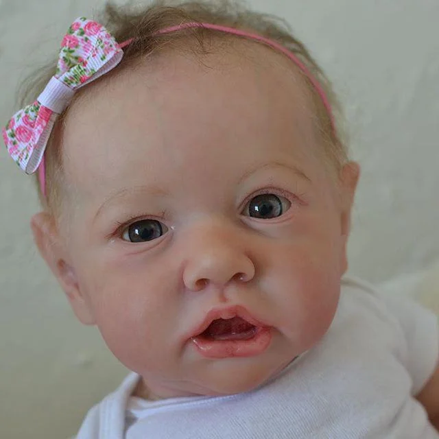 Mini Realistic Cute Weighted Newborn Silicone Reborn Baby Girl Doll 12 inch Lyuha 2023 -Creativegiftss® - [product_tag] Creativegiftss®