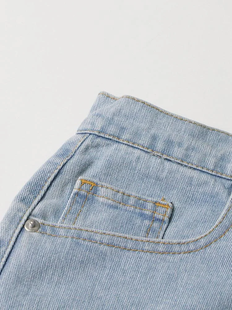 Brownm Embellished Cut-Out Jeans