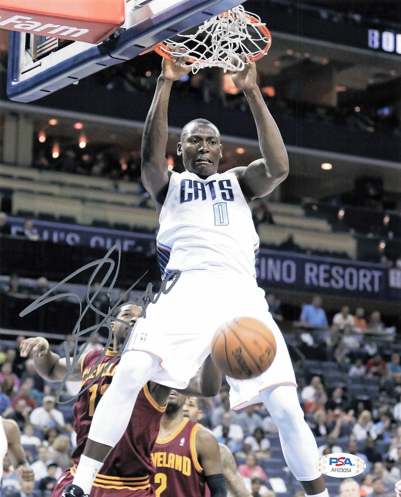 Bismack Biyombo signed 8x10 Photo Poster painting PSA/DNA Charlotte Bobcats/Hornets Autographed