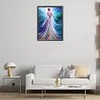 >SALE<5D DIY Full Round Drill Partial AB Diamond Painting Garden Princess Back 45x60cm