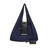 PU Leather Foldable Keychain Tote Bag Expandable Mini Storage Organizer Bag