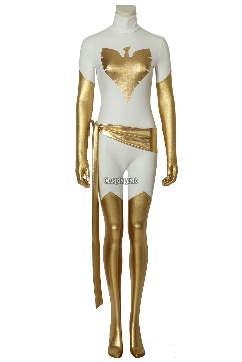 Jean Grey Golden Jumpsuit Cosplay Costume