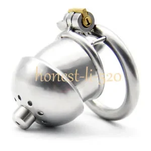 pornhint Pornhint Stainless Steel Sounds Plugs Male Chastity Device Bird Lock Chastity Cage