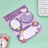 8 PACKS Cute Cartoon 3in1 Post-it Notes 60Pages Portable Notebooks School Student Kids Stationery Gift