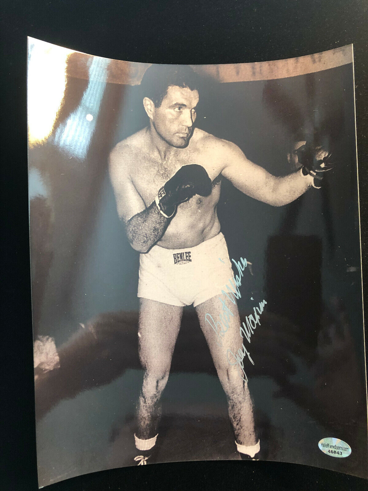 Joey Maxim Signed Autographed Photo Poster painting COA