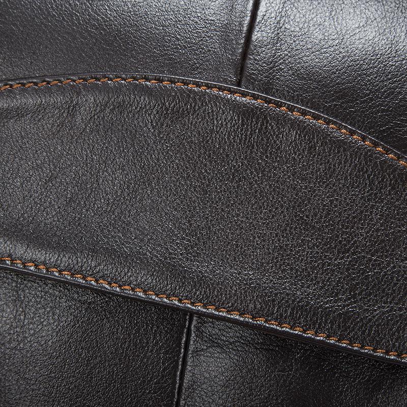 Casual Soft Leather Flip Zipper Shoulder Bag Crossbody Packs