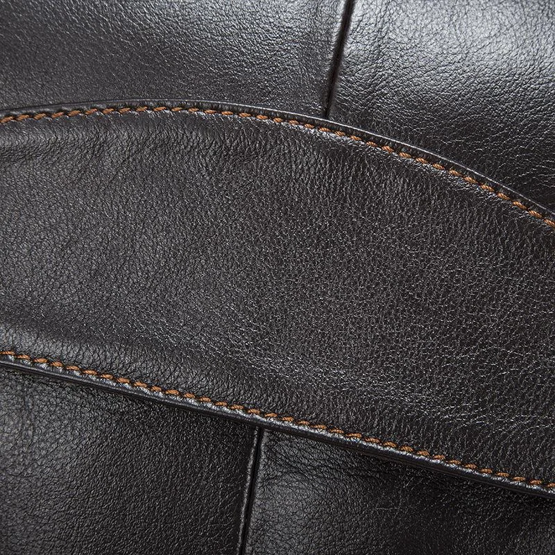 Casual Soft Leather Flip Zipper Shoulder Bag Crossbody Packs