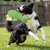 Cute Duck Dog Squeak Toys with Built-in Squeaker Puppy Teething Interactive Chewing Plush Toy for All Breed Sizes To Keep Them Busy