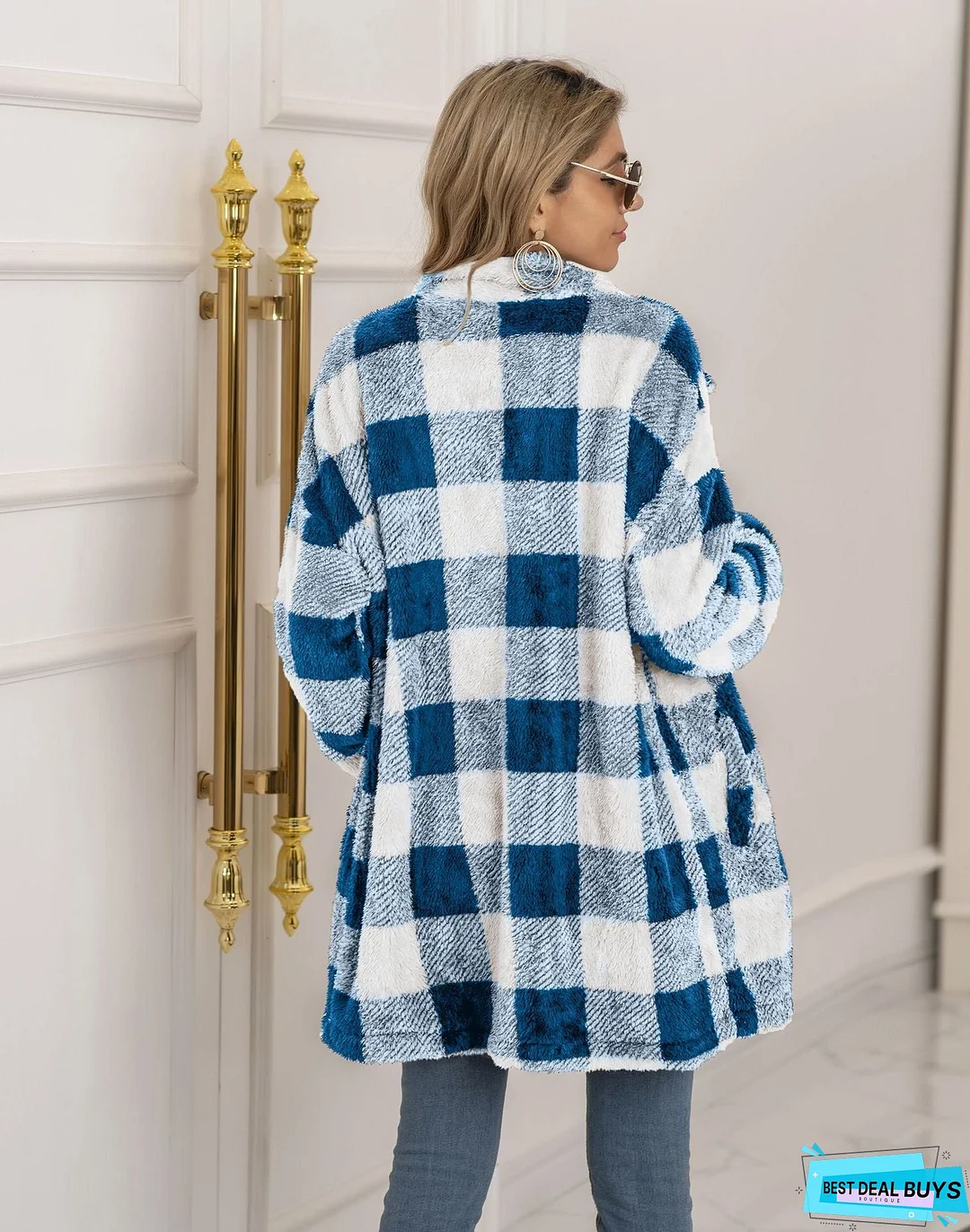 Plaid Flannel Shacket Jacket Women