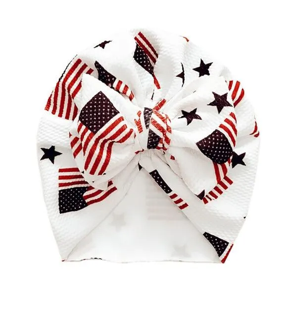 2019 Baby Accessories Cute Newborn Baby Infant Girl Boys Toddler Comfy Bowknot Hospital Cap Beanie Hat Colorful Caps Kids Gifts