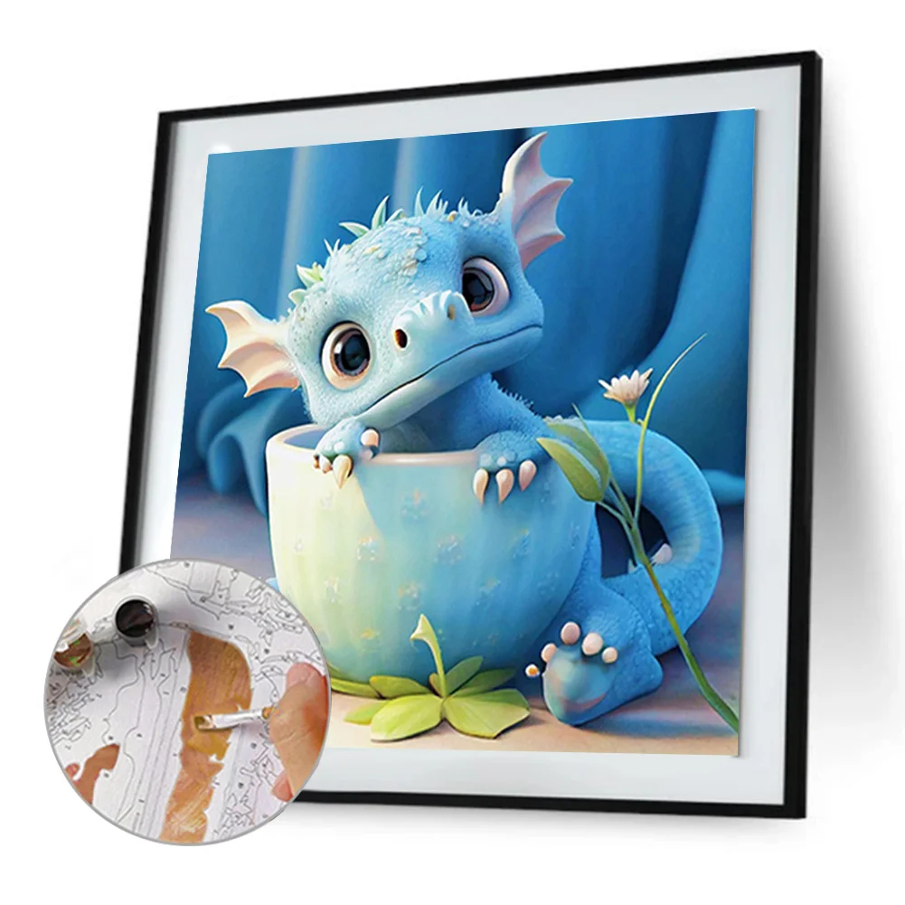 DIY Paint By Number 40*40cm - Teacup Dragon