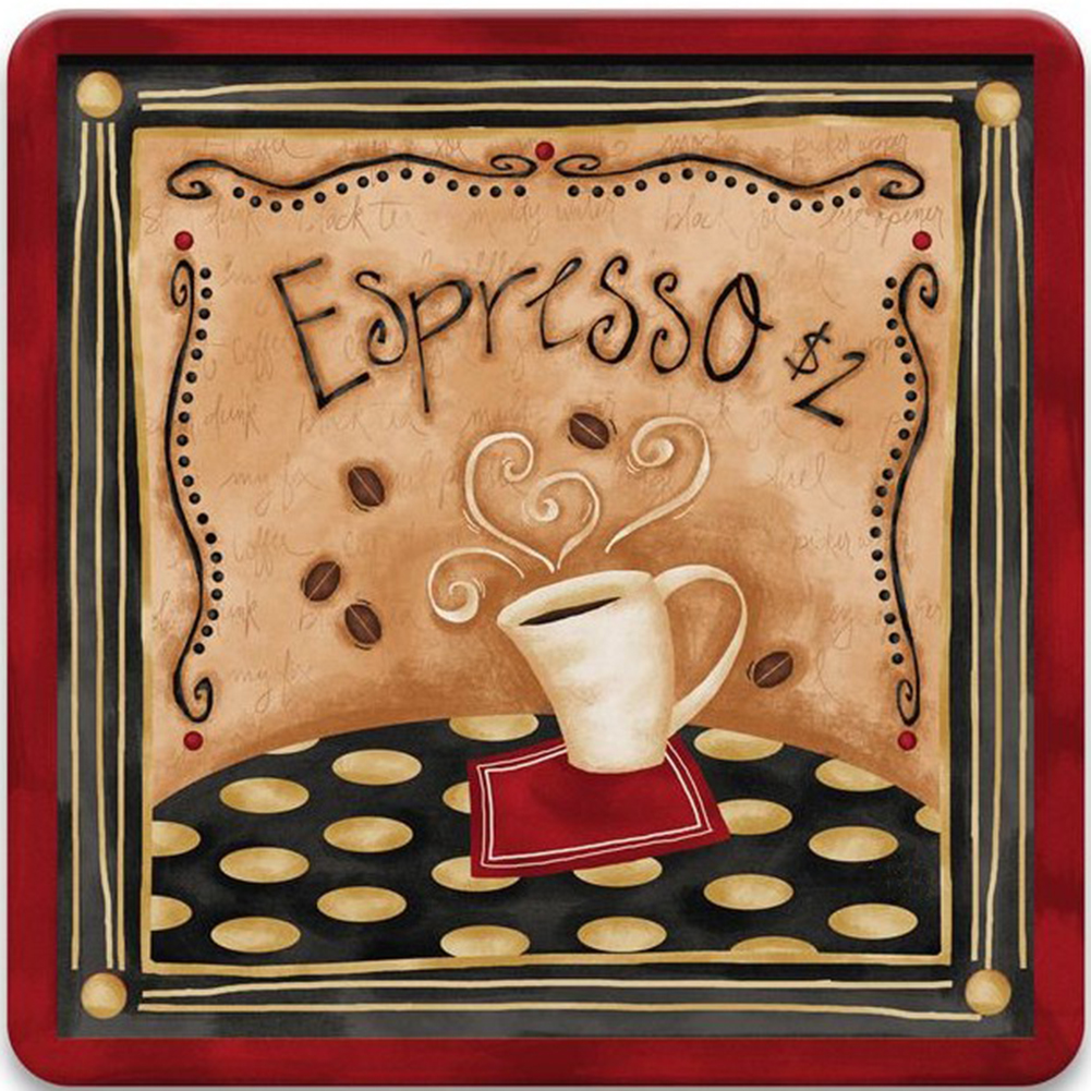 

(Multi-Size) Cup Coffee - Round/Square Drill Diamond Painting, Round diamond 30*30cm, 501 Original
