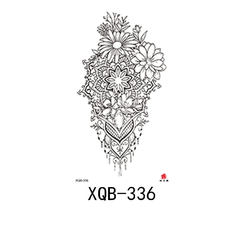 Small Full Arm Waterproof Tattoo Sticker Half Arm Arm Painted Flower Animal Arm Lasting European and American Tattoo Sticker