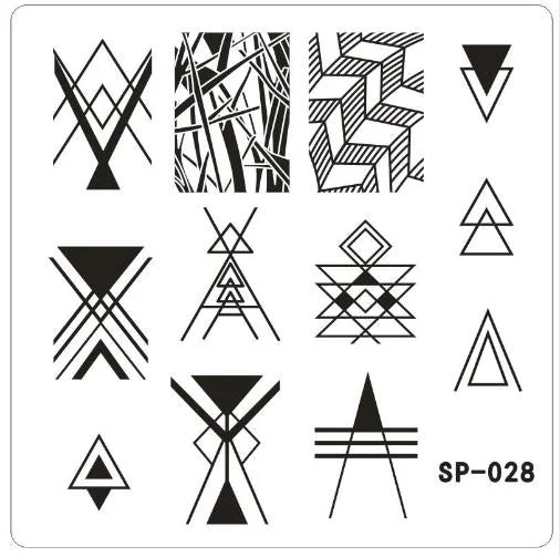 Nail Stamping Plates Cartoon Stamping Plate  SP Design Nail Art Image Plate Equipment Stamp Stamping Plates Manicure Template-Nail Inspo