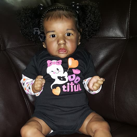 [Realistic Reborns] 12'' African American Black Reborn Baby Doll Girl for Adoption Arlen by Creativegiftss® -Creativegiftss® - [product_tag] RSAJ-Creativegiftss®