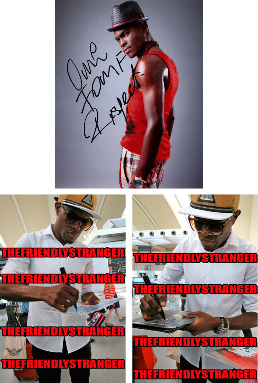 Singer OMI signed Autographed 8X10 Photo Poster painting b PROOF - OMAR PASLEY Cheerleader COA