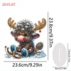 DIY Diamond Painting Double Sided Ornaments Kit for All Ages (Deer Horn Calf)
