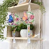 2pcs Butterfly Diamond Painting Double-sided Crystal Window Suncatcher Craft Set Birthday Gifts Home Garden Decor Hanging Kit
