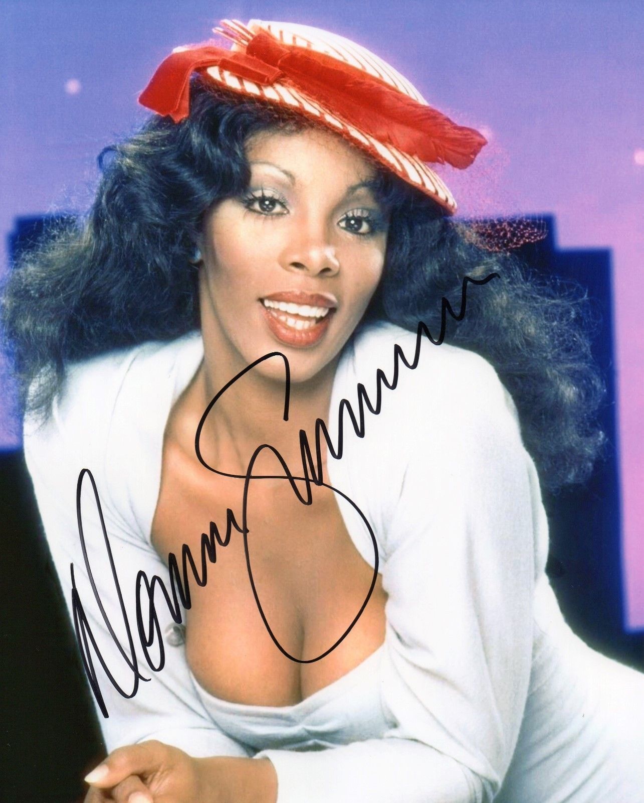 DONNA SUMMER AUTOGRAPHED SIGNED A4 PP POSTER Photo Poster painting PRINT