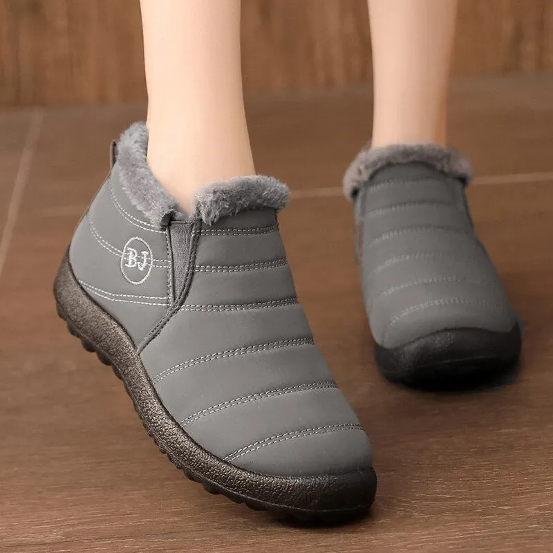 Men Snow Boots 2019 Men Boots Winter Shoes Fashion Men Ankle Boots Waterproof Shoes Warm Fur Slip On Male Shoes