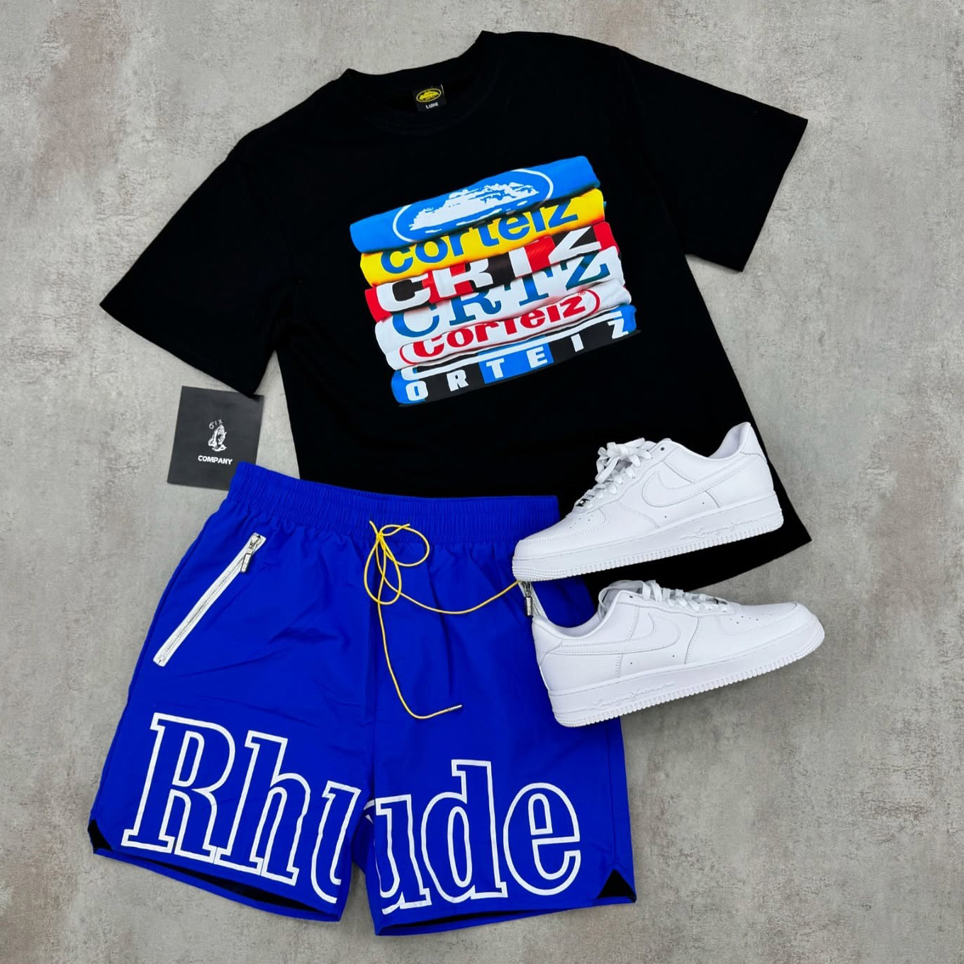Rhude and CRTZ T-Shirt And Shorts Co-Ord