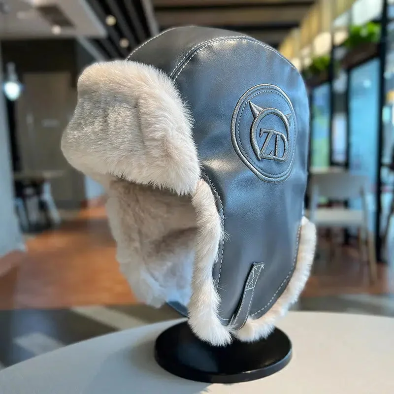 Brownm Faux Fur Aviator Hat