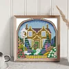 Summer Cabin-14CT Stamped Cross Stitch 25*26cm/9.84*10.24in