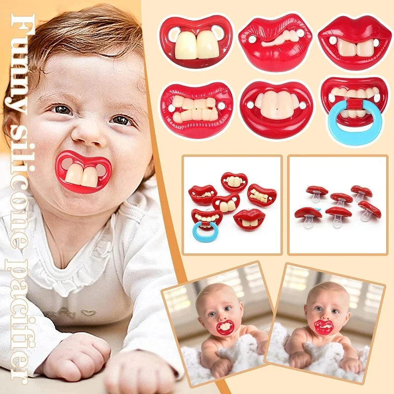  Funny Teeth Baby Pacifiers - Buy 3 Get 3 Free Now!