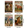 4pcs - Cowboy - Vintage Metal Signs(8*12Inch)