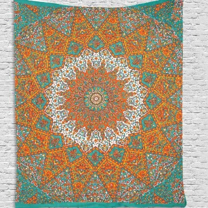 Hot Mandala Pattern Indian Tapestry Wall Hanging Decor Bohemian Elephant Beach Towel Polyester Thin Blanket Travel  Mat
