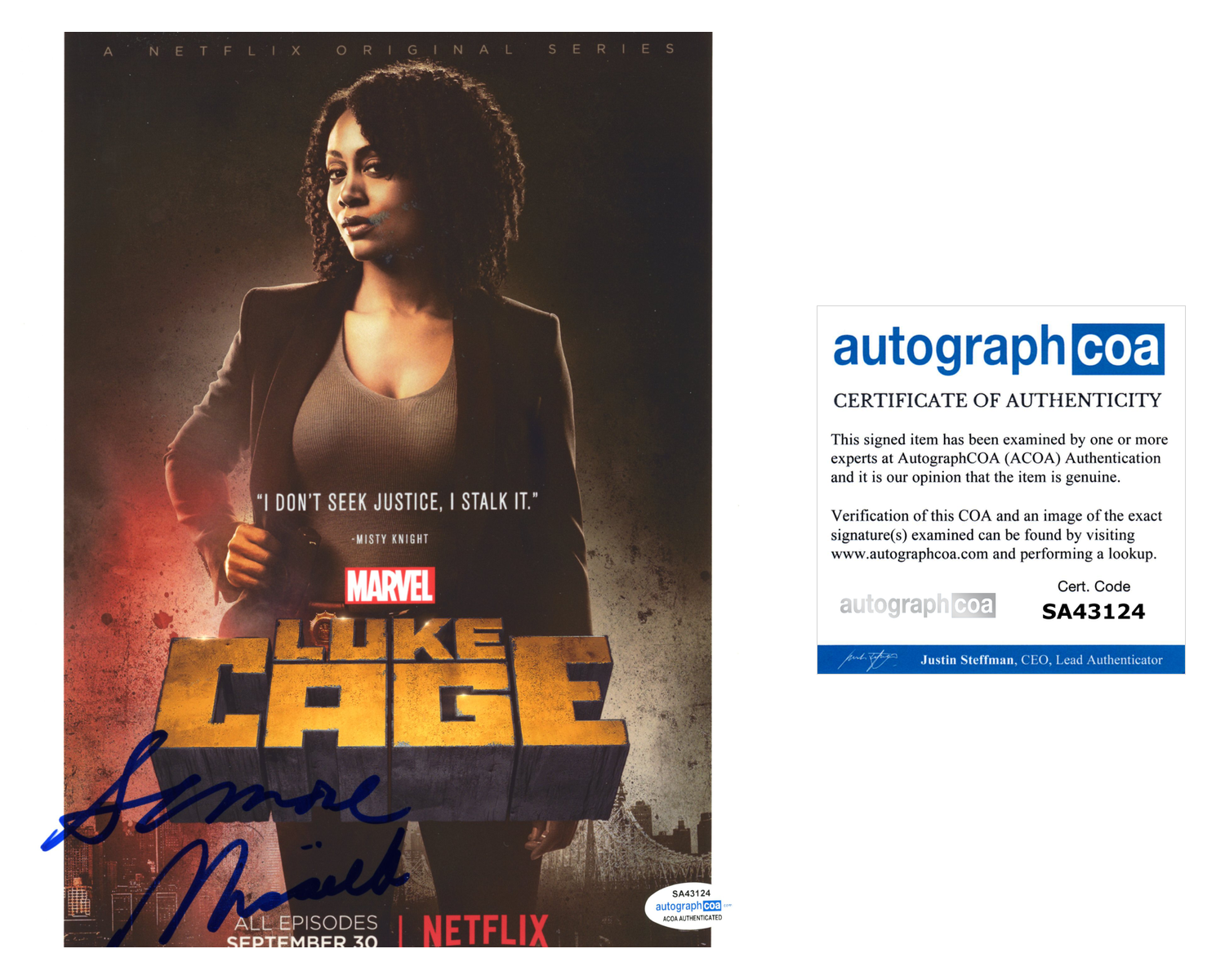 Simone Missick Signed Autographed 8x10 Photo Poster painting Luke Cage Actress ACOA COA