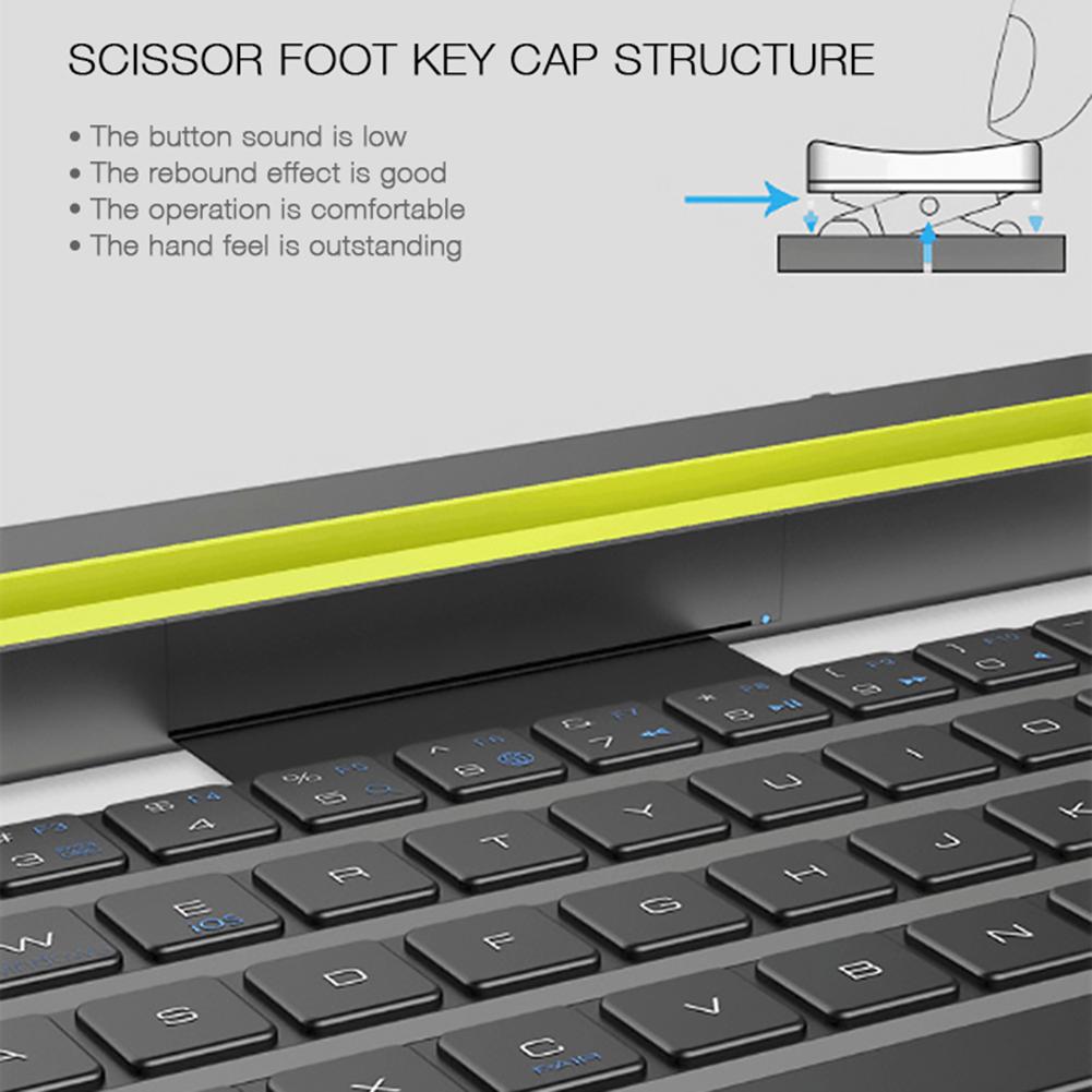 Universal Roll Up Bluetooth-compatible Keyboard Phone Tablet Wireless Keypad (Black) от Cesdeals WW