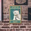 White Cat - Vintage Metal Signs - 20*30cm/30*40cm