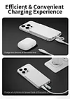 Mangotek 4.95mm Ultra-Thin Magnetic Charging Treasure With Built-In Cable Suitable For Apple Ultra-Thin Portable Mobile Power Bank