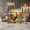 Framed Diamond Painting - Full Round Drill - Chicken (25x25cm)