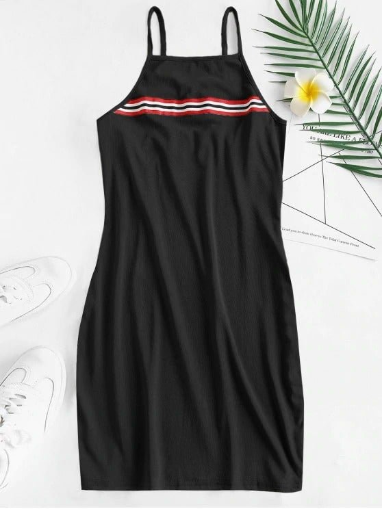 Cami Stripes Mini Dress